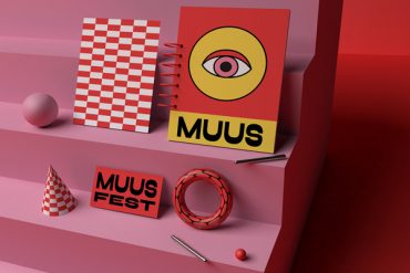 Playful Muus festival visual identity by Fanny Papay