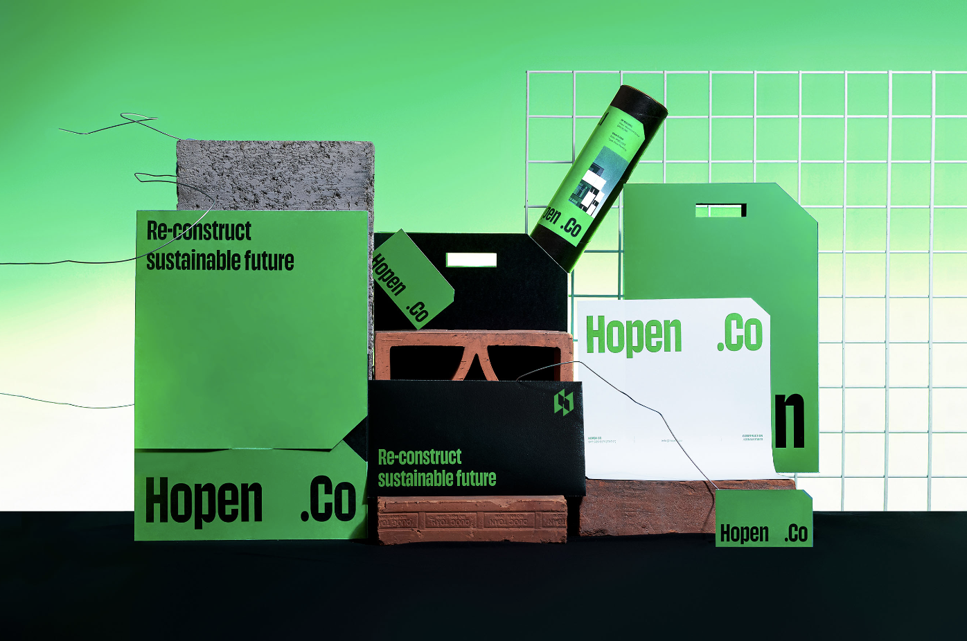 Hopen.Cos Futuristic Branding by Layo Lab is a Fusion of Architectural  Elements and Design Innovation - Design & Paper