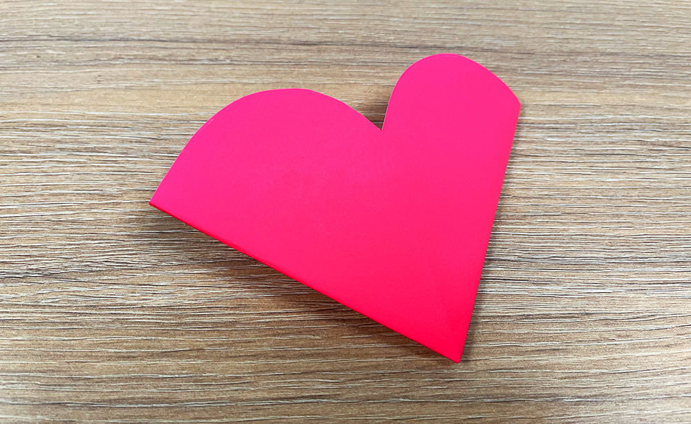 Your heart-shaped corner bookmark is ready to be gifted!